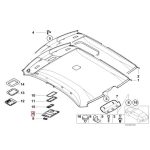Original BMW E46 Sedan Touring Sunroof Headlining Cover 51447028576 - Gambar 4