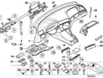 Original BMW E46 Cover Panel Foot Controls Trim Bawah Stir Kemudi 51457002616 - Gambar 3