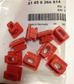 Original BMW E46 E66 E83 X3 Clip Merah untuk Panel Trim Interior 10pcs