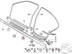 Original BMW E30 E36 E46 Door Sills Strip Clip 51471840960 - Gambar 5