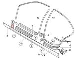 Original BMW E46 Chrome Door Sills Kit Trim Lis Bawah Pintu Original Depan KIRI 51478219185 - Gambar 5