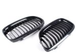 Original BMW E90 LCI M Performance Kidney Grill High Gloss Black Set - Gambar 6