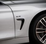 Original BMW F32 F33 F36 Lis Gloss Black Grill Fender Samping KANAN