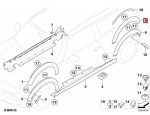 Original MINI R55 Wheel Arch Over Fender Flare Belakang KANAN 51777167594 - Image 6