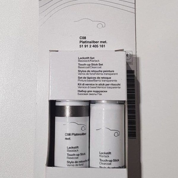 Original BMW Platinum Silver C08 Touch Up Paint Cat Oles Mobil