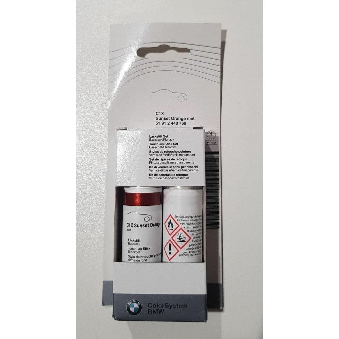 51912448768_A Original BMW Sunset Orange Metallic C1X Touch Up Paint Cat Oles Mobil - Gambar 1