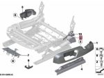 Original BMW F20 F30 F34 F80 M3 F36 Cover Penutup Seat Belt Hitam Tulisan AIRBAG di Jok Depan KANAN - Gambar 4