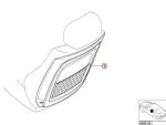 Original BMW E46 Seat Backrest Cover Penutup Sandaran Jok Depan BLACK - Gambar 4