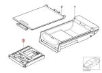 Original BMW E46 330i Cup Holder Konsol Tengah Arm Rest Belakang - Gambar 3