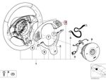 Original BMW E39 E46 E53 Sport Steering Wheel Tombol Multifungsi Stir 61316949754 - Gambar 6