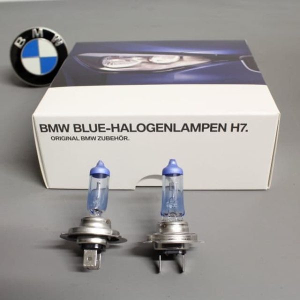 Original BMW Blue Halogen Bohlam H7 Lights Lampu Utama Putih Biru