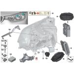 Original BMW F30 F34 PRE-Facelift Modul Lampu DRL LED SET 63117398766 - Gambar 5