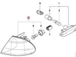 Original BMW E46 Turn Signal Lampu Sein Sen Orange Depan E46 Seri 3 KANAN 63136902766 - Gambar 4
