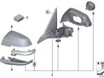 Original BMW F30 F32 F36 E84 F87 Lensa Mika Kaca Lampu Sen Spion KIRI 63137280771 - Gambar 6