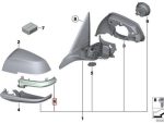 Original BMW F20 F21 F23 F30 F32 F36 E84 X1 F87 M2 Lensa Sen Mika Lampu Sein Spion KANAN - Gambar 6