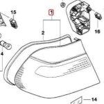 Original BMW E46 Stop Lamp Lampu Belakang Sen Bening Sisi Luar - KANAN 63218383822 - Gambar 4