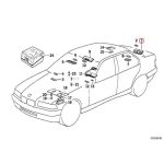 Original BMW E36 Mika + Bohlam Lampu Plat Bagasi 63261387047 - Gambar 5