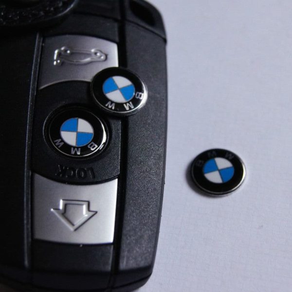 Original Sticker Logo BMW E81 E90 E60 E61 untuk Kunci model Keyless