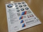 Original BMW M Logo Decal Set Stickers Germany 80282466211 - Gambar 3