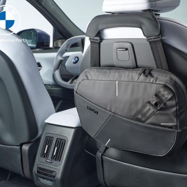 Original BMW Car Seat Organizer Business Pocket Tas Bahu Penyimpanan Jok Belakang Mobil Laptop HP Botol Minum dll