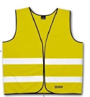 Original BMW High Visibility Reflective Safety Vest Rompi Hi-Vis 2 Pcs