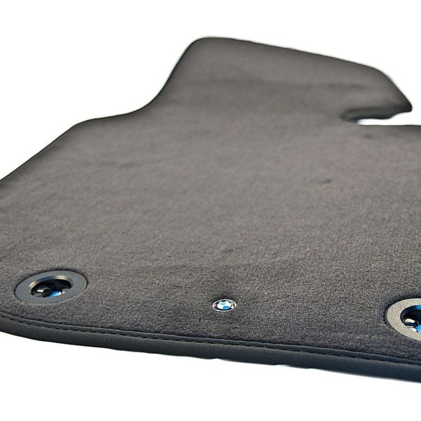 Original BMW E36 Cabrio Velour Floor Mats Karpet Dasar Bludru Hitam