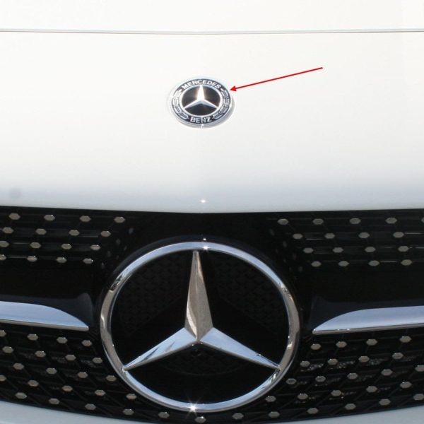 Original Mercedes Benz W176 W246 X156 X117 Flat Emblem Logo Kap Mesin