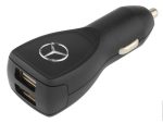 Original Mercedes Benz In-car Dual USB Charger 2 Port Charger HP Mobil - Gambar 3