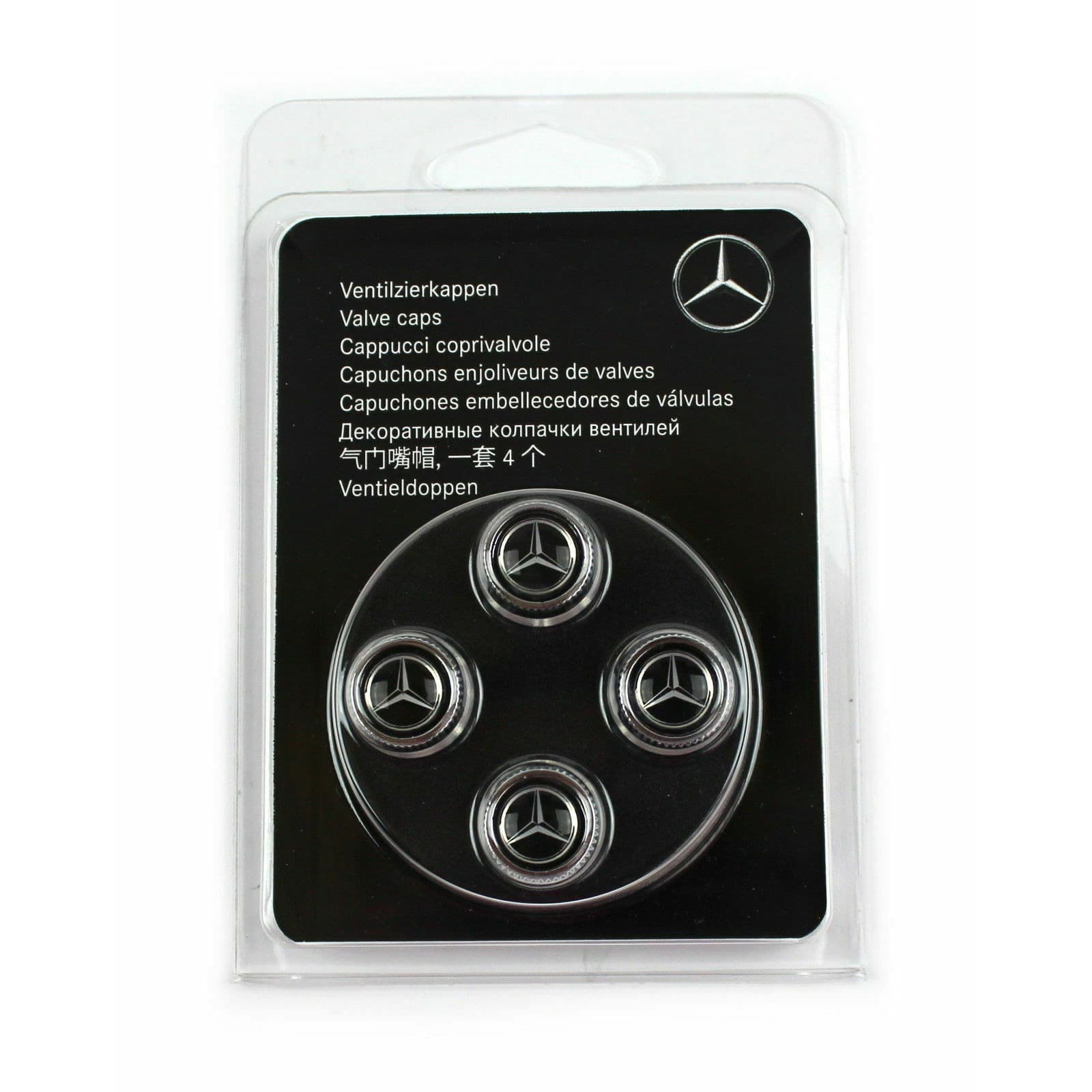 B66472002_A Original Mercedes Benz Logo Bintang Tutup Pentil Ban Mobil B66472002 - Gambar 1