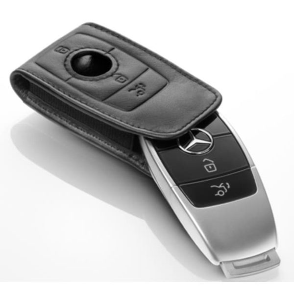 Original Mercedes Benz Leather Key Case Gen 6 Sarung Kunci Mobil BLACK