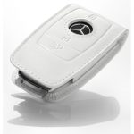 Original Mercedes Benz Leather Key Case Gen 6 Sarung Kunci Mobil WHITE