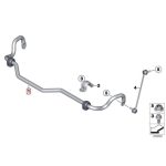 BMW F25 X3 F26 X4 Stabilizer Bar with Rubber Mounting 31356788710 - Gambar 6