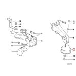 Original BMW E36 E46 E90 E92 M3 Engine Rubber Mounting 11812283798 - Gambar 4