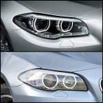 Original BMW F10 Lampu Depan Facelift LED Adaptive Headlights AHL Set - Gambar 4