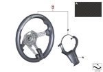 Original BMW F30 F32 M Performance LED Steering Wheel Stir Alcantara - Gambar 6