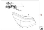Original BMW E60 Lampu Belakang Stop Lamp White Line Kit - Kiri Kanan - Gambar 5