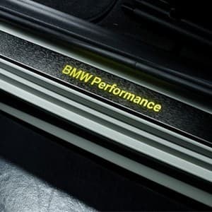 Original BMW Performance E90 Illuminated LED Door Sill Cover Strips