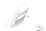 Original BMW E46 Seat Backrest Cover Penutup Sandaran Jok Depan BLACK - Gambar 4
