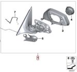 Original BMW F10 Folding Electric Mirror Rumah Kaca Spion Elektrik RH - Gambar 3