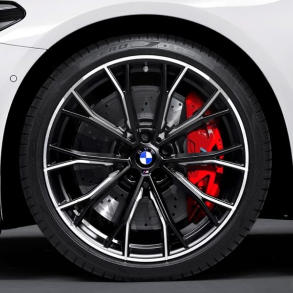 Original BMW G30 M Wheel 669M Bi-color Black Matt Velg Mobil 8JX20