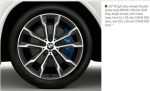 Original BMW G01 X3 G02 X4 M Wheel 699M Orbit Grey Velg Mobil 8Jx20