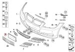 Original BMW E90 LCI Plate Holder Tatakan Plat Nomor Polisi Depan - Gambar 5