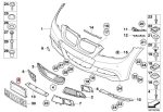 Original BMW E90 LCI M Edition Tatakan Plat Nomor Polisi Depan - Gambar 5
