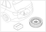 Original BMW Ban Serep Cadangan Space Saver X6 E71 F16 + Dongkrak - Gambar 4