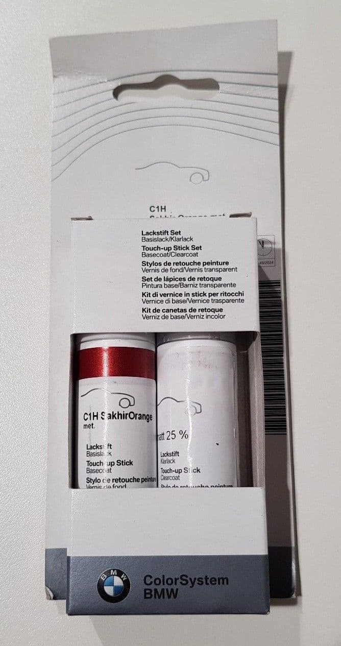 TT-1729810876785657561_A Original BMW Sakhir Orange Metallic C1H Touch Up Paint Cat Oles Mobil - Gambar 1