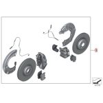 Original BMW G05 X5 M Performance Big Brake Kit Rem Sport Red - Gambar 5
