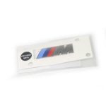 BMW G01 X3 G02 X4 M Sport Side Fender Badge Emblem Samping Cerium Grey - Gambar 4