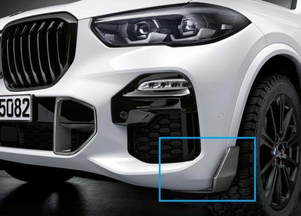 Original BMW G05 X5 G06 X6 M Performance Carbon Front Winglet Splitter
