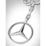 Mercedes Benz Star Logo Key Ring Keyring Gantungan Kunci B66957516 - Image 3
