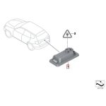 Original MINI Clubman F54 Lampu LED Plat Nomor Bagasi 63267193294 - Gambar 5